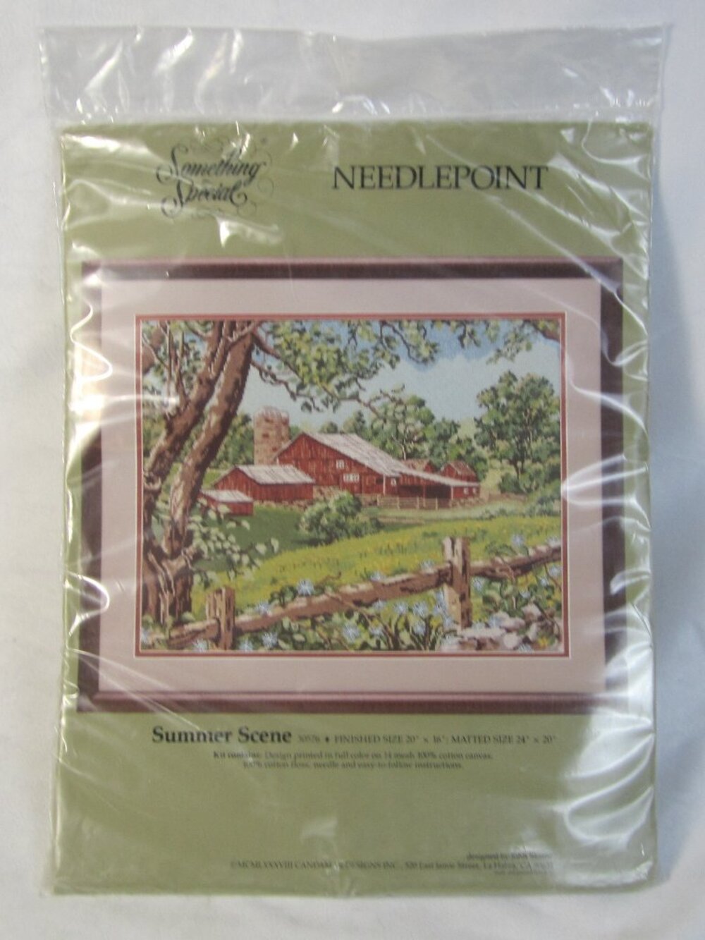 CANDAMAR DESIGNS SOMETHING SPECIAL SUMMER SCENE NEEDLEPOINT KIT New SEALED 30576